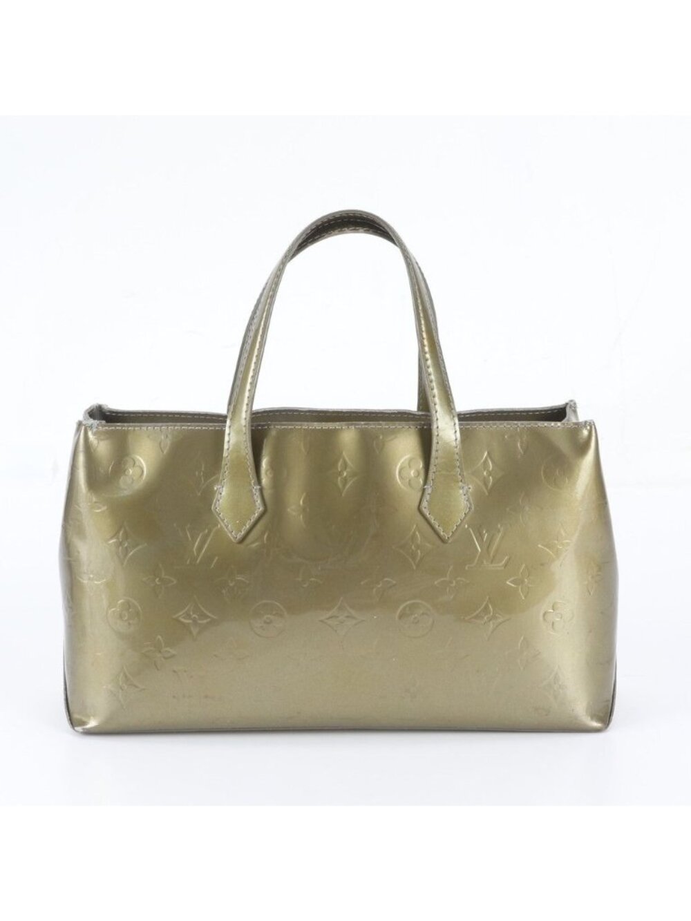 Louis Vuitton Monogram Vernis Wilshire PM Griard Deco Leather Tote Bag
